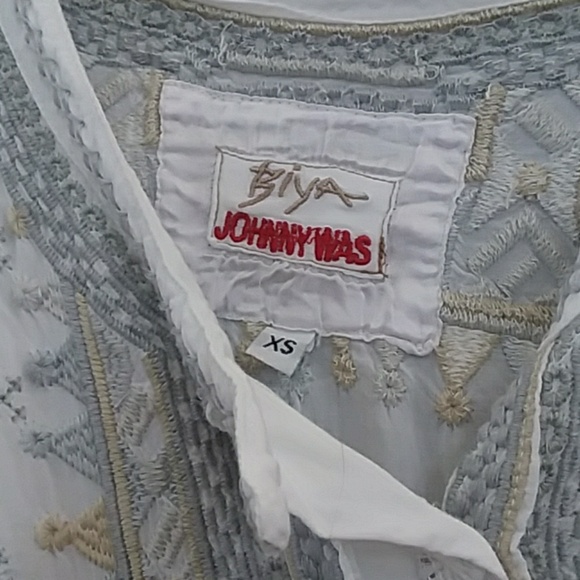 Johnny was biya xs white flowy embellished tank - Picture 3 of 8